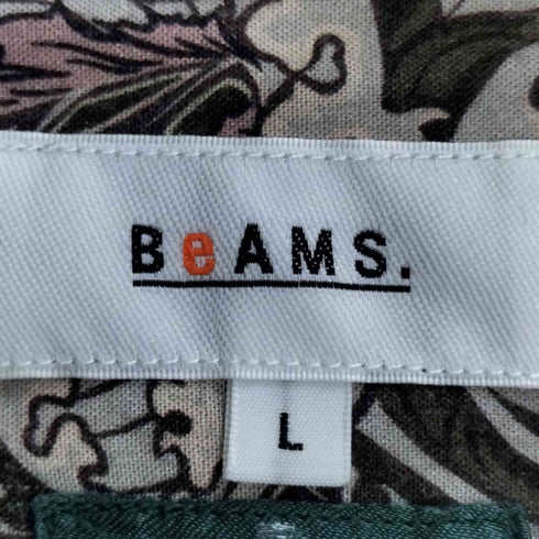 ビームス BEAMS Dot ヴィンテージ ミュルーズ プリントシャツ メンズ JPN:L