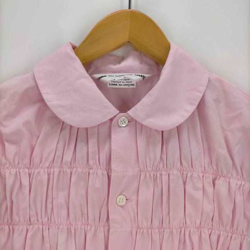 コムデギャルソンガール COMME DES GARCONS GIRL 23AW AD2023 丸襟ギャザーL/Sブラウス レディース JPN:S