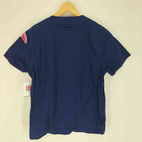 ヒューストン HOUSTON ノーカラー フラップポケット ワッペン S/S ボーイスカウト シャツ メンズ