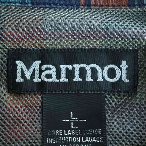 マーモット MARMOT CL PLAID H/S SHIRT シーエルプラッドハーフスリーブシャツ メンズ import:L