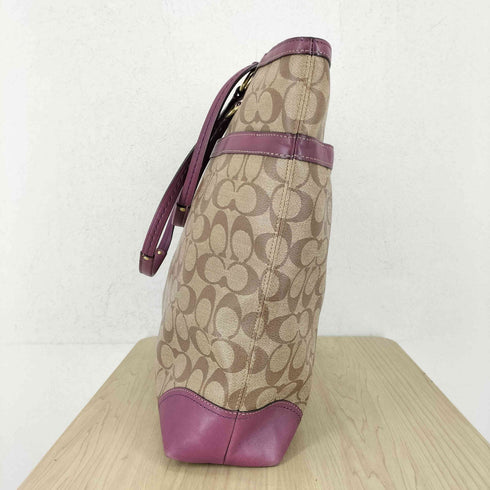 コーチ COACH シグネチャーロゴオールレザートートバッグ レディース