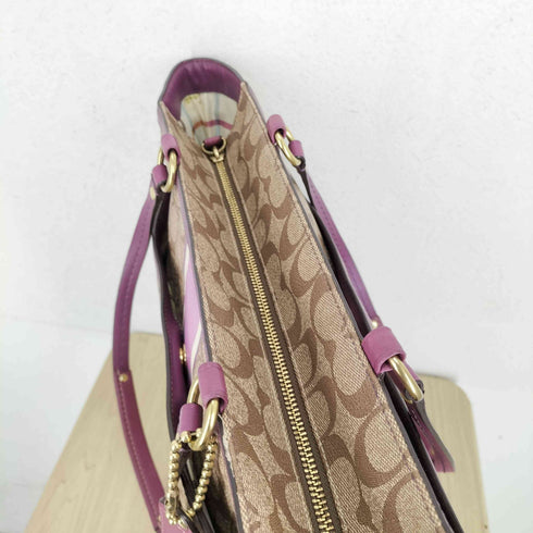 コーチ COACH シグネチャーロゴオールレザートートバッグ レディース