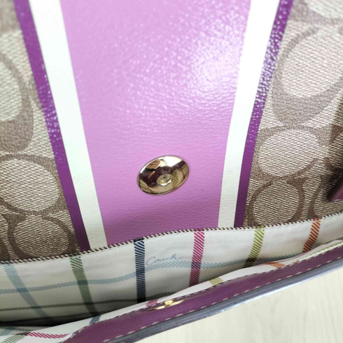 コーチ COACH シグネチャーロゴオールレザートートバッグ レディース