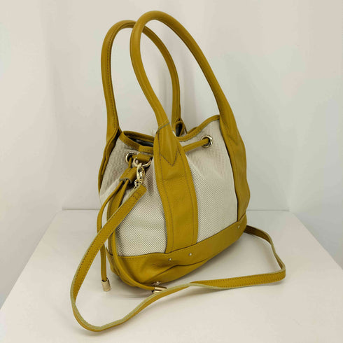 パピヨネ PAPILLONNER レザー切替 2WAY ハンド ショルダーバッグ レディース
