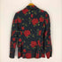 モスキーノ cherry and chic by moschino イタリア製 薔薇プリントスパンコール3Bテーラードジャケット レディース