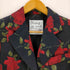 モスキーノ cherry and chic by moschino イタリア製 薔薇プリントスパンコール3Bテーラードジャケット レディース