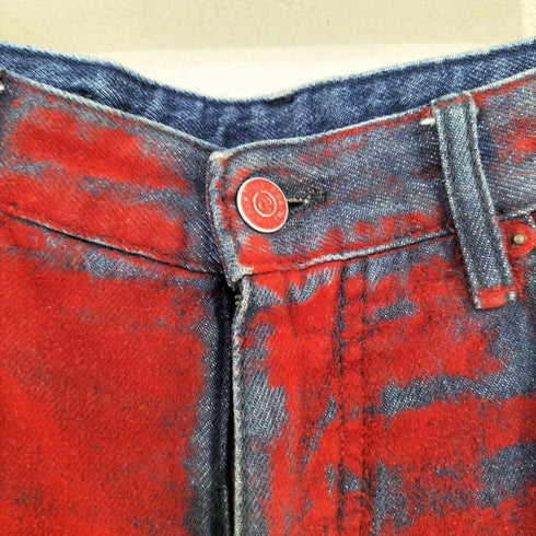 エムエムシックスメゾンマルジェラ MM6 Maison Margiela ペイントデニムパンツ レディース 40