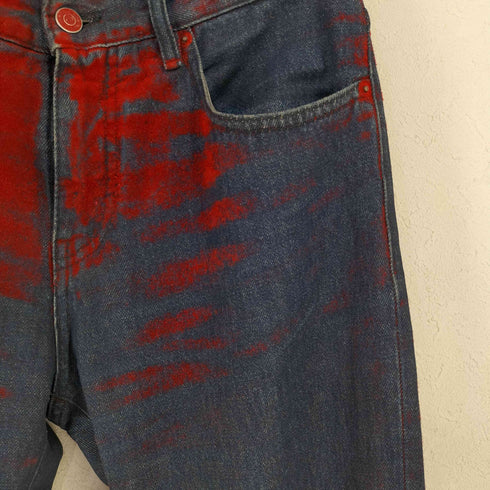 エムエムシックスメゾンマルジェラ MM6 Maison Margiela ペイントデニムパンツ レディース 40