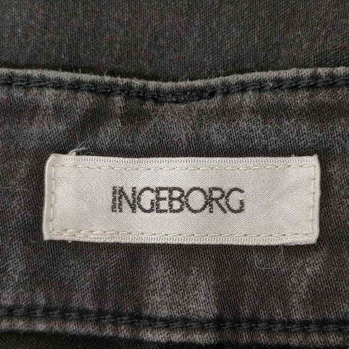 インゲボルグ INGEBORG ストレッチクロップドスキニーパンツ レディース 11号