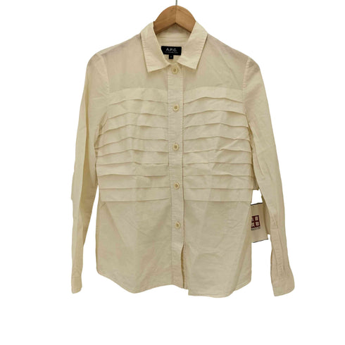 アーペーセー A.P.C. フロント タック レギュラーカラー シャツ レディース import:S