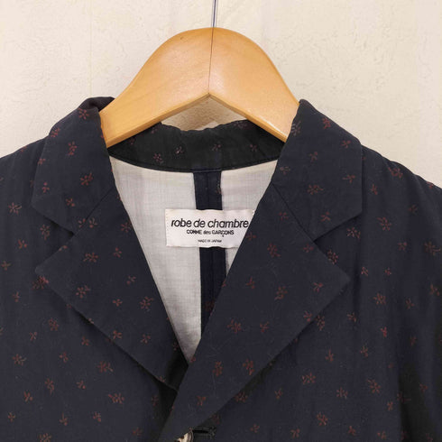 ローブドシャンブルコムデギャルソン robe de chambre COMME des GARCONS 小花柄 レーヨン パジャマシャツ レディース