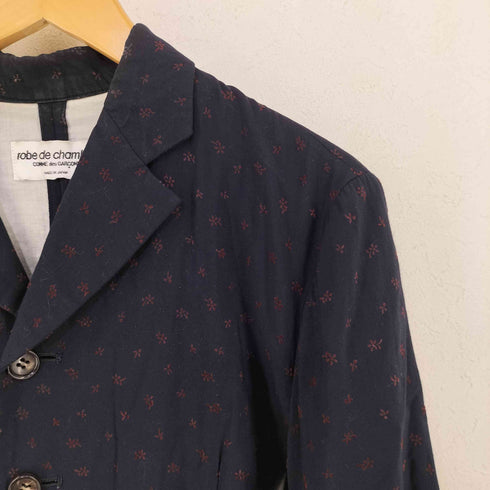 ローブドシャンブルコムデギャルソン robe de chambre COMME des GARCONS 小花柄 レーヨン パジャマシャツ レディース