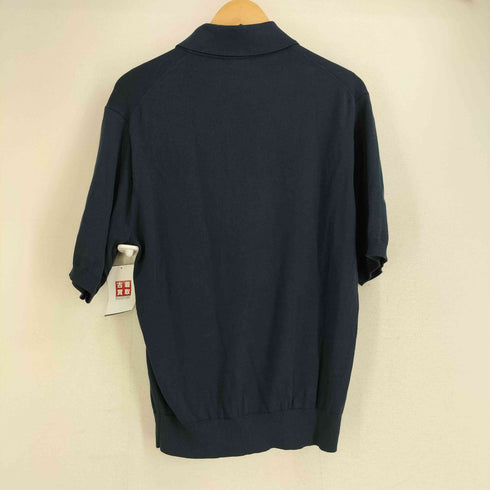 ユニクロ UNIQLO ウォッシャブルニットポロセーター 半袖 メンズ JPN:M