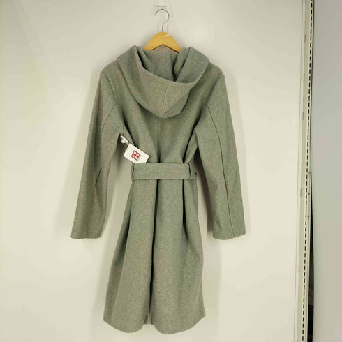 ザラ ZARA BELTED HOODED SOFT COAT フーデッド チェスターコート レディース import:M