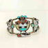 ナバホ NAVAJO J.J.NIIHA ズニ族 ターコイズ サンダーバード シルバーブレスレット レディース