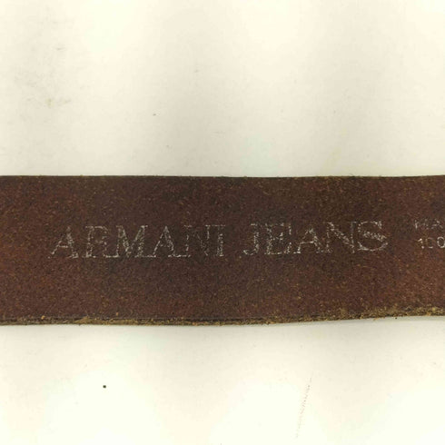 アルマーニジーンズ ARMANI JEANS ロゴバックル レザーベルト メンズ