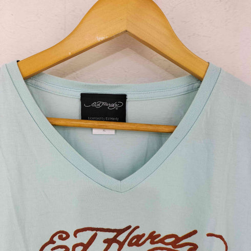 エドハーディー Ed Hardy アメリカントラディショナル vネックtシャツ メンズ import:XL