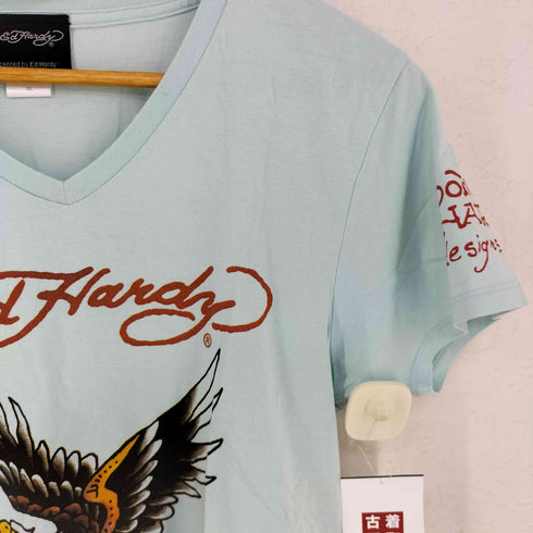 エドハーディー Ed Hardy アメリカントラディショナル vネックtシャツ メンズ import:XL