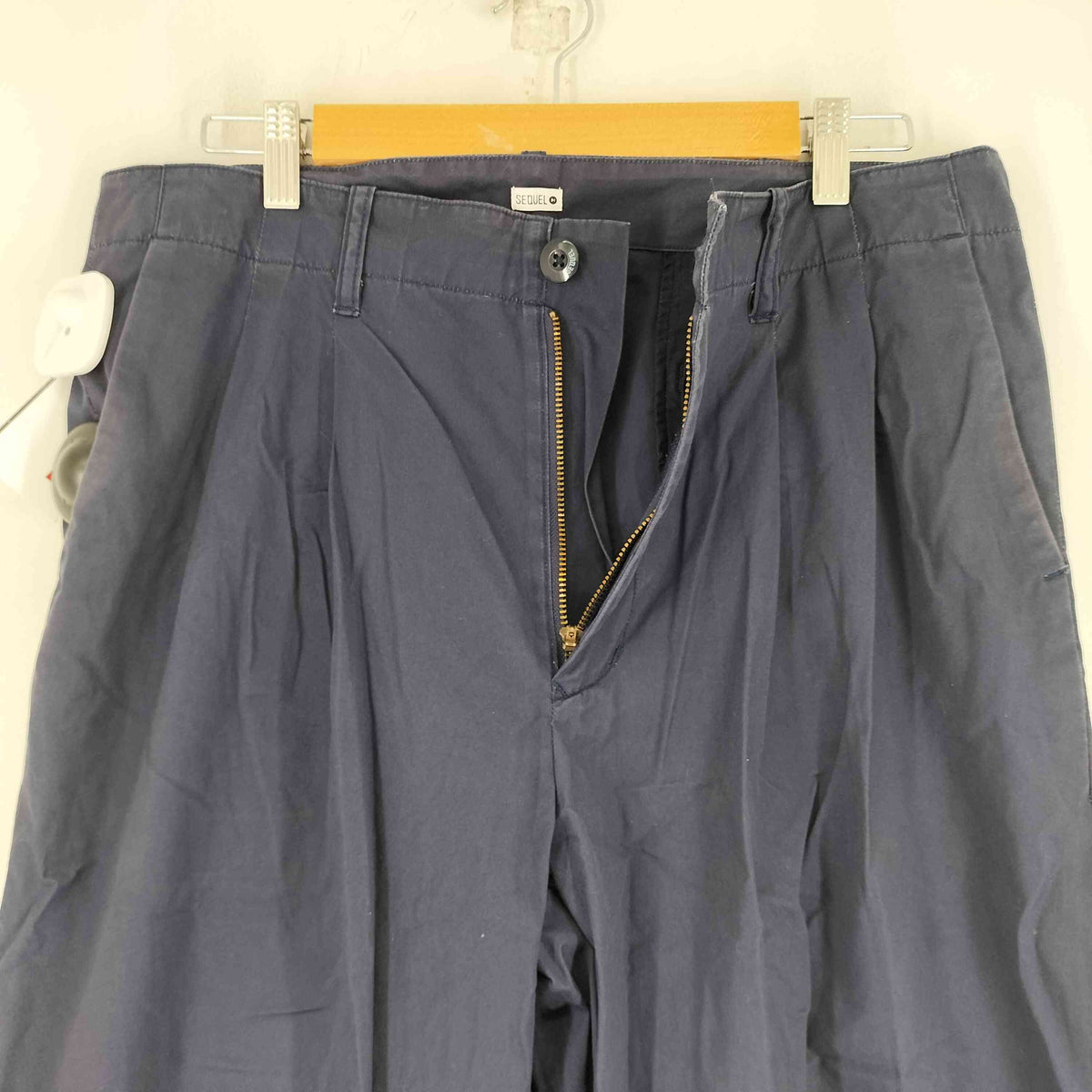 シークエル SEQUEL TYPE-C タック入り チノパンツ 紺 ネイビー L