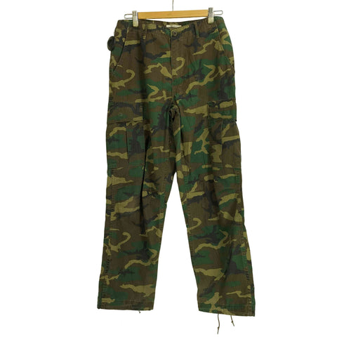 オアスロウ orSlow VINTAGE FIT 迷彩 ウッドランドカモ リップストップ カーゴパンツ メンズ JPN:S