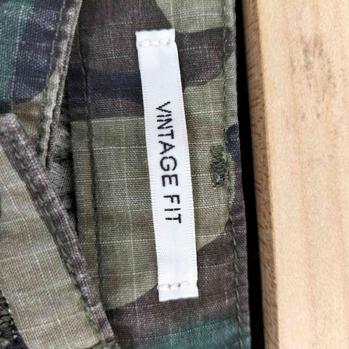 オアスロウ orSlow VINTAGE FIT 迷彩 ウッドランドカモ リップストップ カーゴパンツ メンズ JPN:S