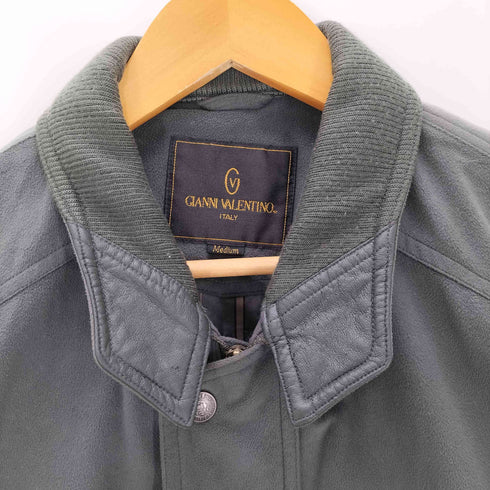 ジャンニヴァレンティノ GIANNI VALENTINO 裏地ストライプ 短丈 ブルゾンジャケット メンズ JPN:M