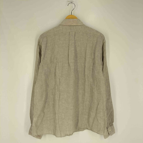 ブルックスブラザーズ BROOKS BROTHERS REGENT FIT BAIRD McNUTT アイリッシュリネン ボタンダウンシャツ メンズ import:L