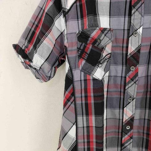 Rebel & SOUL チェック S/S シャツ メンズ import:L