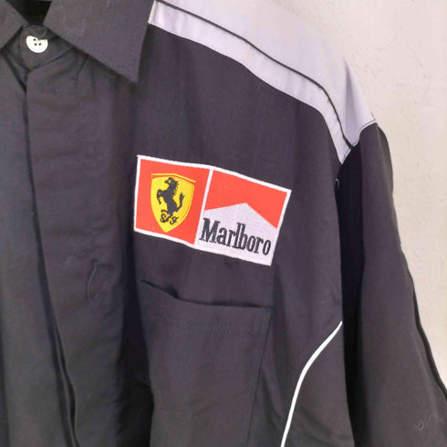 フェラーリ MARLBORO シューマッハ レーシングシャツ メンズ