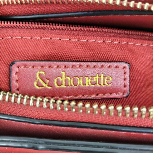 アンドシュエット &chouette ベロア切替 2WAYショルダーバッグ レディース