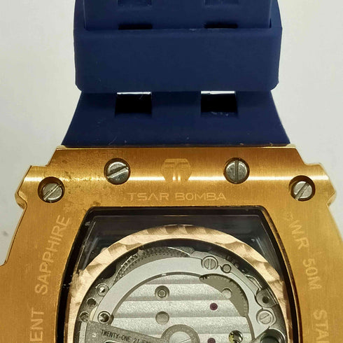 TSAR BOMBA Automatic Watch Tonneau Luxury WR50M 自動巻き メンズ