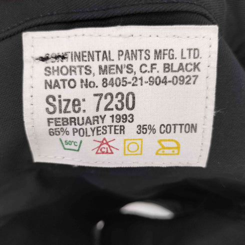 93年会計 カナダ軍 コンチネンタルタックショーツ メンズ 7230