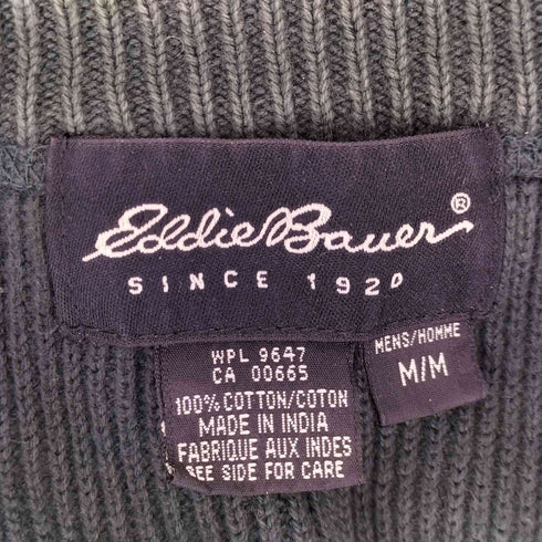 エディーバウアー Eddie Bauer 00S コットンニット V字ガゼット メンズ JPN:M