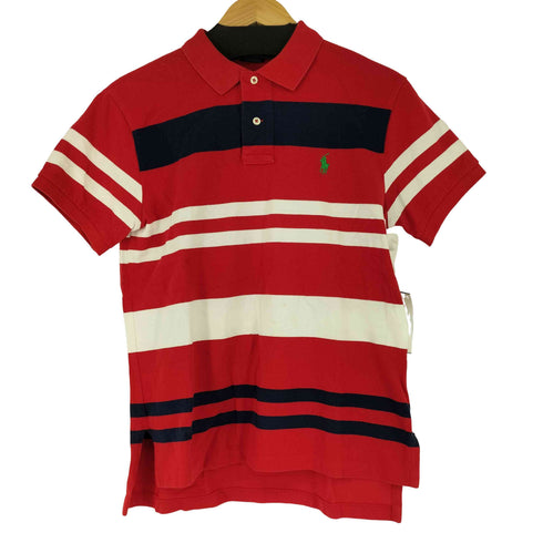 ポロバイラルフローレン Polo by RALPH LAUREN 90S スモールポニー刺繍 S/S ボーダー ポロシャツ メンズ JPN:M