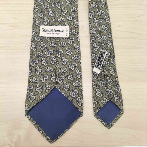 ジョルジオアルマーニ Giorgio Armani イタリア製 100%シルク 総柄ネクタイ メンズ
