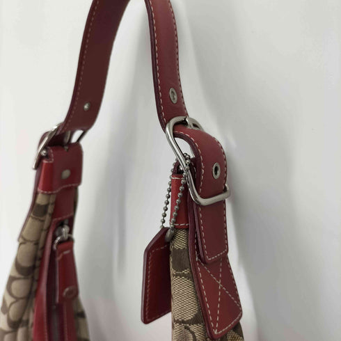 コーチ COACH ゾーイ ホーボー シグネチャー キャンバス ショルダー バック レディース