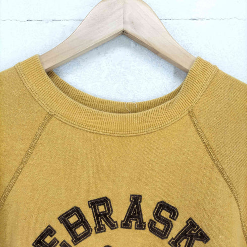 アーテックス ARTEX 70s NEBRASKA WEALEYAN フロッキー三段プリント ラグランS/S スウェット メンズ JPN:M