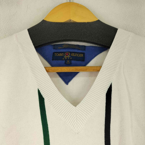 トミーヒルフィガー TOMMY HILFIGER 90S Vネック ストライプニット メンズ JPN:M