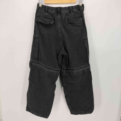 ジーユー GU 24AW デニムコンバーチブルワイドカーゴパンツ メンズ JPN:S