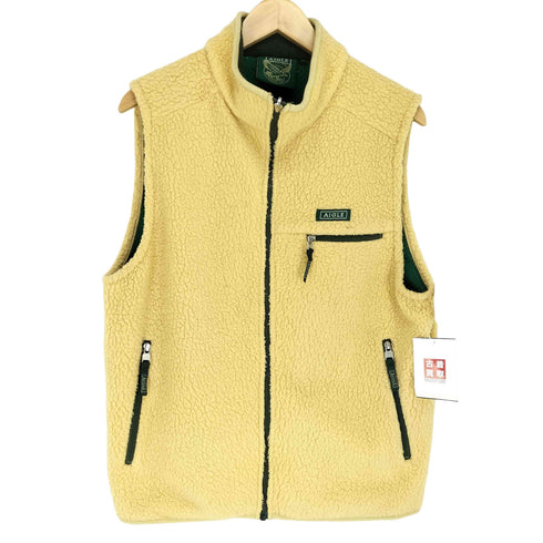 エーグル AIGLE 90s-00s 旧タグ POLARTEC 裏地メッシュ ボアベスト メンズ JPN:S