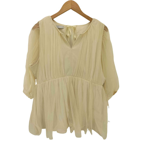 Alumu 24SS Tulle Puff Docking Tops レディース FREE