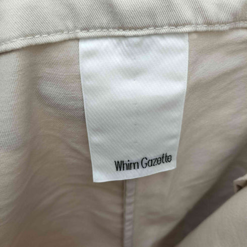 ウィムガゼット Whim Gazette 3P ジップアップ ハイウエスト チノパンツ レディース JPN:36