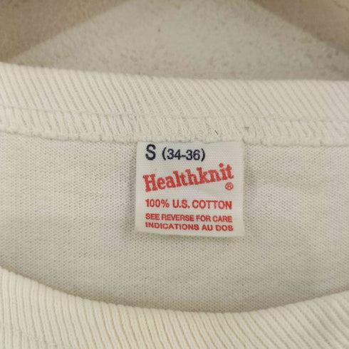 ヘルスニット Healthknit USA製 クルーネック半袖Tシャツ メンズ S
