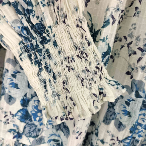 Long printed dress レディース import:XS