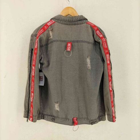 BDISLONI ダメージ加工 デニムジャケット メンズ