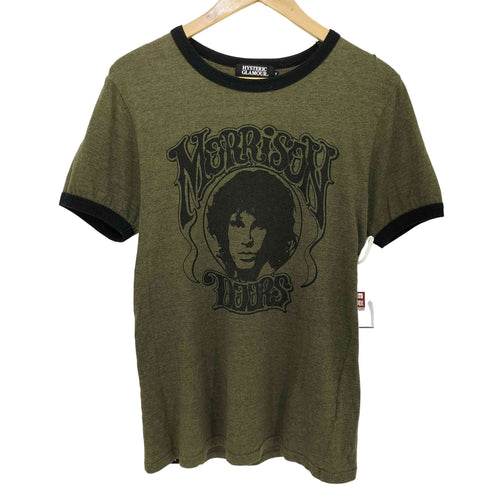 ヒステリックグラマー HYSTERIC GLAMOUR バンドコラボ フロントプリント S/S リンガー Tシャツ メンズ JPN:S