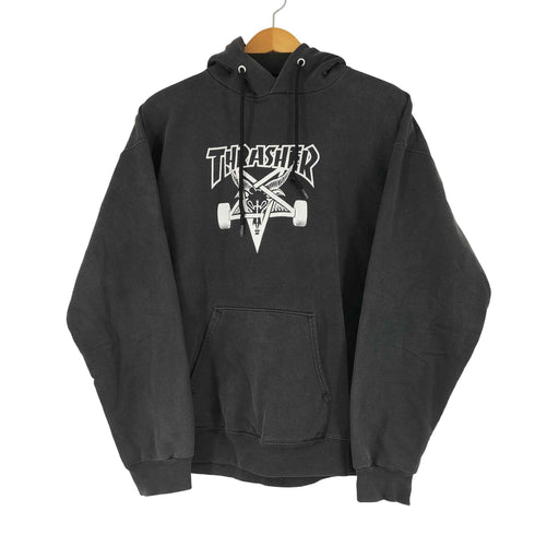 スラッシャー THRASHER 00S ロゴプリント プルオーバーパーカー メンズ