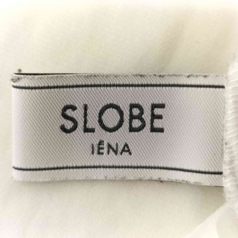 スローブイエナ SLOBE IENA 22AW サテンバンドカラーシャツブラウス レディース