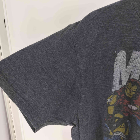 マーベル MARVEL アメコミ キャラ 集合 プリント クルーネック S/S Tシャツ メンズ JPN:XL