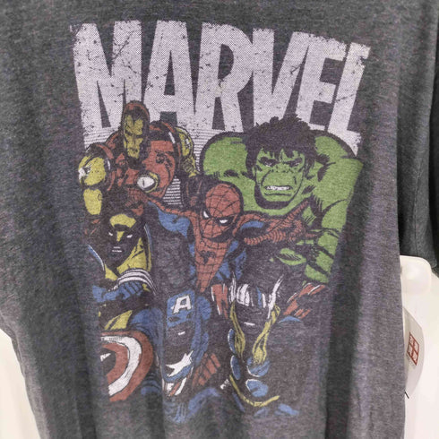 マーベル MARVEL アメコミ キャラ 集合 プリント クルーネック S/S Tシャツ メンズ JPN:XL